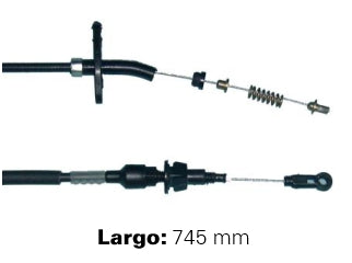 CABLES DE ACELERADOR LIVIANOS FORD F100/F1000/F4000 93/.. DIESEL MWM BOMBA INYECTORA ROTATIVA LARGO 745 MM_