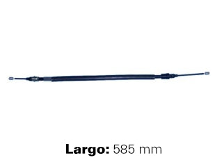CABLES FRENO DE MANO LIVIANOS PEUGEOT 405 1.9-1.8 TD 87/.. EXCEPTO 4X4 - FRENO TRASERO DERECHO A DISCO - LARGO 585 MM - FREMEC 659