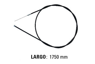 CABLES APERTURA CAPOT LIVIANOS VOLKSWAGEN GOL/SAVEIRO/POINTER 95/../FOX 03/../SURAN 04/.. SIN MANIJA - LARGO 1750 MM_