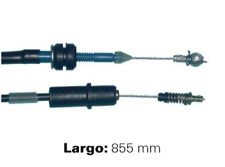 CABLES DE ACELERADOR LIVIANOS CHEVROLET CORSA/COMBO 1.4-1.6 EFI MONOPUNTO 94/96 LARGO 855 MM - TERMINAL METALICO_