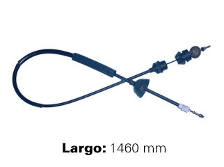 CABLES DE EMBRAGUE LIVIANOS PEUGEOT 405 93/.. CAJA B3  -  CON AIRE ACONDICIONADO  -  PUNTA FLECHA  -  LARGO 1460 MM_