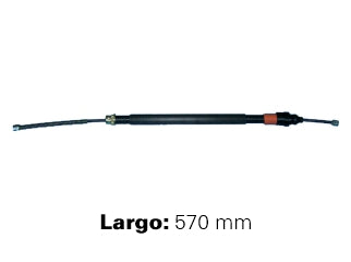 CABLES FRENO DE MANO LIVIANOS PEUGEOT 405 1.6 - 1.9 - 1.8 TD - 1.9 D EXCEPTO 4X4  -  FRENO TRASERO DERECHO A CAMPANA  -  LARGO 570