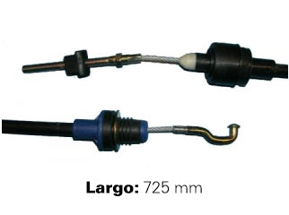 CABLES DE EMBRAGUE LIVIANOS CHEVROLET CORSA/CELTA 1.0-1.4/PRISMA/COMBO 1.4 / SUZUKI FUN 01/.. LARGO 725 MM_