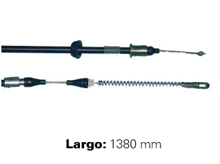 CABLES FRENO DE MANO LIVIANOS CHEVROLET CORSA/COMBO/TIGRA 93/97 FRENO TRASERO IZQUIERDO - LARGO 1380 MM_