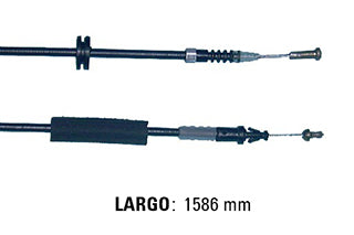 CABLES APERTURA CAPOT LIVIANOS FIAT PALIO/SIENA/STRADA 96/00 SIN MANIJA - LARGO 1586 MM_