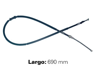 CABLES FRENO DE MANO LIVIANOS FIAT PALIO/SIENA/STRADA WORKING FRENO TRASERO DERECHO  -  LARGO 1410 MM_