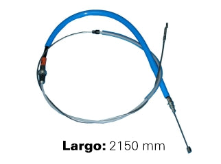 CABLES FRENO DE MANO LIVIANOS FORD F100/F150/F1000 92/96 MWM CABLE ENSAMBLE FRONTAL-PALANCA - LARGO 2150 MM_