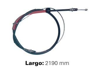 CABLES FRENO DE MANO LIVIANOS FORD F100/F150 4X4 93/99 MAXION - MWM TD CABLE ENSAMBLE FRONTAL - PALANCA  -  LARGO 2190 MM_
