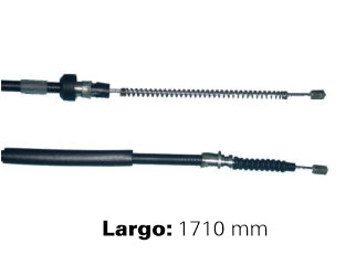 CABLES FRENO DE MANO LIVIANOS ISUZU LUV 4X2 97/.. FRENO TRASERO DERECHO - LARGO 1710 MM - FREMEC 860_