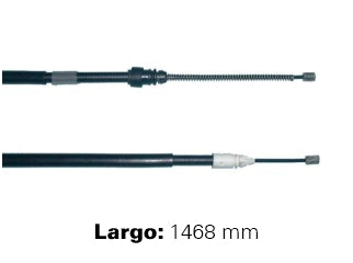 CABLES FRENO DE MANO LIVIANOS RENAULT MEGANE 1.4-1.6 96/.. FRENO TRASERO DERECHO/IZQUIERDO A CAMPANA - LARGO 1468 MM_