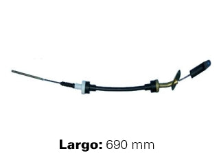 CABLES DE EMBRAGUE LIVIANOS FIAT FIORINO BRASILERA 1.5-1.6 94/.. LARGO 690 MM - FREMEC 915_