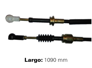 CABLES CAMBIOS - SELECTORA DE CAJA LIVIANOS FIAT PALIO/SIENA 1.3 MPI-1.6 SPI-1.6 16V-1.7 TD 97/03 INSERCION - ROTULA GRANDE - LARGO 1090 MM - FR