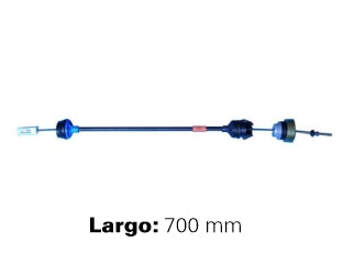 CABLES DE EMBRAGUE LIVIANOS PEUGEOT PARTNER / CITROEN BERLINGO 1.6 - 1.9 D 97/.. REGULACION MANUAL CON CONTRAPESO  -  LARGO 700