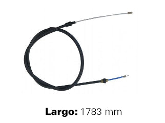 CABLES FRENO DE MANO LIVIANOS PEUGEOT PARTNER / CITROEN BERLINGO 96/.. FRENO TRASERO IZQUIERDO A CAMPANA - LARGO 1783 MM_