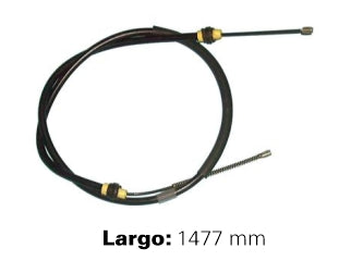 CABLES FRENO DE MANO LIVIANOS PEUGEOT 106 / CITROEN SAXO 96/.. FRENO TRASERO DERECHO/IZQUIERDO A CAMPANA  -  LARGO 1477 MM_