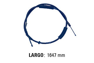 CABLES FRENO DE MANO LIVIANOS FORD MONDEO SW 93/.. FRENO TRASERO DERECHO/IZQUIERDO A CAMPANA - LARGO 1647 MM_