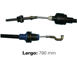 CABLES DE EMBRAGUE LIVIANOS CHEVROLET CORSA/COMBO/TIGRA 1.3-1.4-1.6 8V MPFI 97/.. LARGO 790 MM_