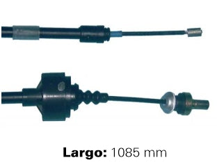 CABLES DE EMBRAGUE LIVIANOS RENAULT 9/11 81/.. CABLE PLASTIFICADO - PIEZA METALICA - LARGO 1085 MM - FREMEC 944_