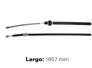 CABLES FRENO DE MANO LIVIANOS ISUZU LUV 4X2 97/.. FRENO TRASERO IZQUIERDO - LARGO 1657 MM - FREMEC 946_