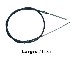 CABLES FRENO DE MANO LIVIANOS CHEVROLET C20/D20/SILVERADO 93/96 FRENO TRASERO DERECHO - LARGO 2153 MM_