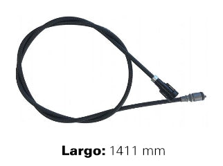 CABLES VELOCIMETRO LIVIANOS RENAULT 12 89/.. CAJA 5 VELOCIDADES  -  CON BULBO Y ACOPLE PLASTICO  -  LARGO 1411 MM_