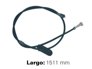 CABLES VELOCIMETRO LIVIANOS RENAULT TRAFIC 81/.. CON GUARDAPOLVO BULBO Y ACOPLE PLASTICO  -  LARGO 1511 MM_