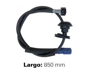 CABLES VELOCIMETRO LIVIANOS FORD KA 97/.. CON GUARDAPOLVO - LARGO 850 MM - CON ACOPLE ORIGINAL Y TUERCA M18_