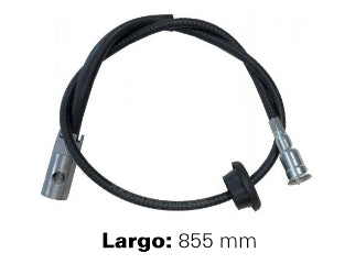 CABLES VELOCIMETRO LIVIANOS CHEVROLET CORSA/COMBO/TIGRA 94/.. CON GUARDAPOLVO  -  LARGO 855 MM  -  CON BOQUILLA Y ROSCA M18_