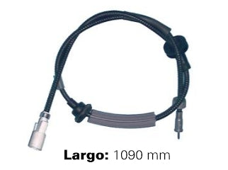 CABLES VELOCIMETRO LIVIANOS VOLKSWAGEN GOL/GACEL/SENDA/SAVEIRO 1.6 - 1.8 AP 95/.. CON GUARDAPOLVO ACOPLE Y TUERCA  -  LARGO 1090