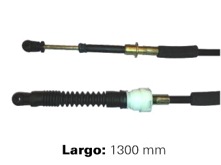 CABLES CAMBIOS - SELECTORA DE CAJA LIVIANOS FORD ESCORT/ORION / VOLKSWAGEN POINTER 1.6 AP - 2.0 AE 92/.. SELECCION SIN CHAPA  -  LARGO 1300 MM
