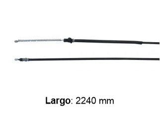 CABLES FRENO DE MANO LIVIANOS FORD F100/F150/F1000 4X4 87/92 FRENO TRASERO DERECHO  -  LARGO 2240 MM_