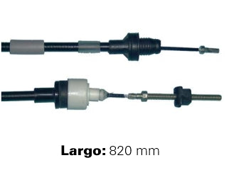 CABLES APERTURA CAPOT LIVIANOS VOLKSWAGEN AMAROK 10/.. TRAMO DELANTERO - LARGO 690 MM_