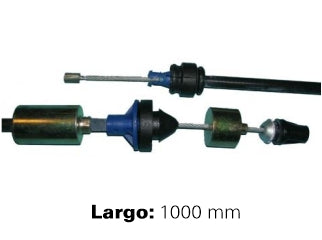 CABLES DE EMBRAGUE LIVIANOS RENAULT KANGOO 1.5 DCI/CLIO II/SYMBOL CON DOS CONTRAPESOS  -  LARGO 1000 MM_