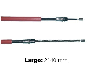 CABLES FRENO DE MANO LIVIANOS FORD RANGER 97/01 FRENO TRASERO DERECHO  -  LARGO 2140 MM_