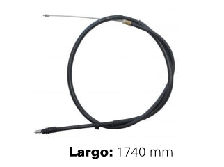 CABLES FRENO DE MANO LIVIANOS PEUGEOT 206/207/HOGGAR FRENO TRASERO DERECHO/IZQUIERDO A DISCO  -  LARGO 1740 MM_
