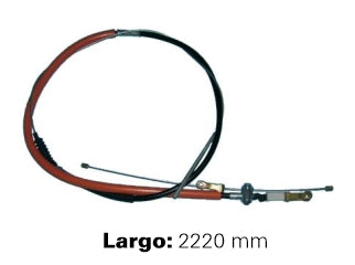 CABLES FRENO DE MANO LIVIANOS TOYOTA HILUX 4X4 97/01 FRENO TRASERO ENTRE RUEDAS  -  LARGO 2220 MM_