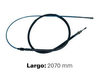 CABLES FRENO DE MANO LIVIANOS PEUGEOT 307 SEDAN 02/.. / CITROEN C4 05/11 FRENO TRASERO DERECHO/IZQUIERDO A DISCO  -  LARGO 2070 MM