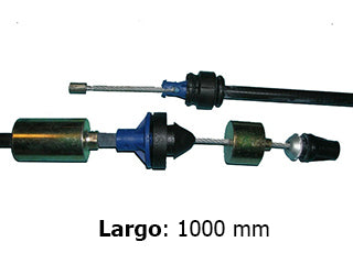 CABLES DE EMBRAGUE LIVIANOS RENAULT CLIO II 1.6 16V K4M CON DOS CONTRAPESOS  -  LARGO 1000 MM_