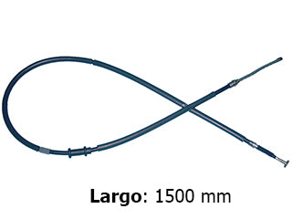 CABLES FRENO DE MANO LIVIANOS FIAT PALIO ADVENTURE 1.6 16V 01/04 - 1.8 8V 05/.. FRENO TRASERO DERECHO  -  LARGO 1500 MM_