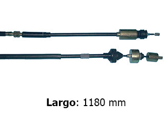 CABLES DE EMBRAGUE LIVIANOS RENAULT LAGUNA 3.0 V6 - TDI 94/.. REGULACION MANUAL  -  LARGO 1180 MM_