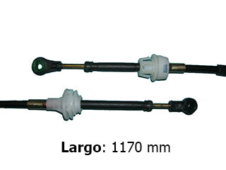CABLES CAMBIOS - SELECTORA DE CAJA LIVIANOS CHEVROLET CORSA/CLASSIC/PRISMA/COMBO / SUZUKI FUN  ../14 ENGANCHE  -  LARGO 1170 MM_