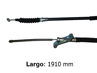 CABLES FRENO DE MANO LIVIANOS TOYOTA HILUX 2.5 95/05 FRENO TRASERO DERECHO  -  TERMINAL LARGO  -  LARGO 1910 MM_