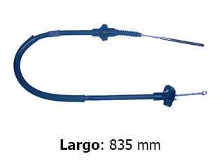 CABLES FRENO DE MANO LIVIANOS CHEVROLET C10/C20/SILVERADO 66/72 FRENO TRASERO COMPLETO  -  DOS CABLES  -  LARGO 2065 MM_