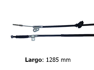 CABLES FRENO DE MANO LIVIANOS TOYOTA HILUX 06/15 CABLE ENSAMBLE FRONTAL - PALANCA  -  LARGO 1285 MM_