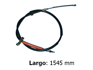 CABLES FRENO DE MANO LIVIANOS VOLKSWAGEN GOL TREND/VOYAGE FRENO TRASERO DERECHO A CAMPANA  -  LARGO 1545 MM_