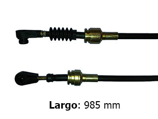 CABLES CAMBIOS - SELECTORA DE CAJA LIVIANOS FIAT PALIO/SIENA/STRADA FASE III 1.8 8V MPI 07/.. SELECCION  -  ROTULA CHICA  -  LARGO 985 MM_