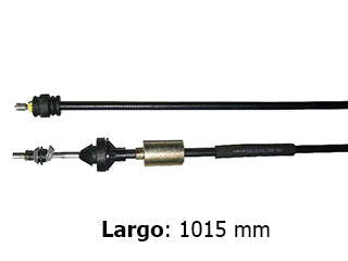 CABLES DE EMBRAGUE LIVIANOS RENAULT CLIO/KANGOO DIESEL 99/.. REFORMA CON REGISTRO Y CONTRAPESO  -  LARGO 1015 MM_