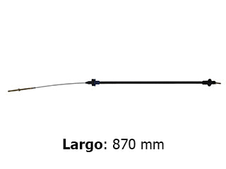 CABLES DE EMBRAGUE LIVIANOS FORD ESCORT 1.8 16V ZETEC 96/03 ADAPTACION  -  CON REGULACION MANUAL  -  LARGO 870 MM_