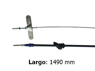 CABLES FRENO DE MANO LIVIANOS VOLKSWAGEN AMAROK 10/.. CABLE ENSAMBLE FRONTAL - PALANCA  -  LARGO 1460 MM_