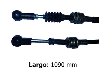 CABLES CAMBIOS - SELECTORA DE CAJA LIVIANOS FIAT IDEA 1.6 16V 10/..-1.8 8V 05/.. ENGANCHE - LARGO 1090 MM_